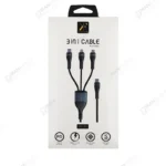 کابل شارژ سه سره 1.2 متری مدل KF Senior DC-35