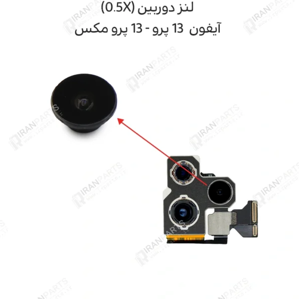 لنز دوربین (0.5X) - آیفون 13 پرو/ 13 پرو مکس