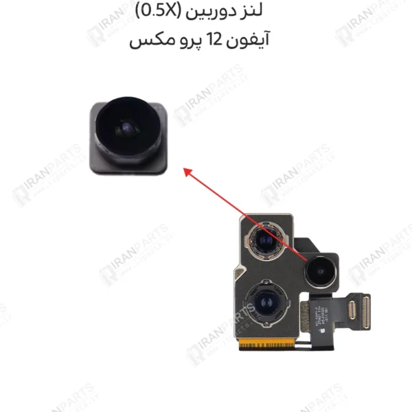 لنز دوربین (0.5X) - آیفون 12 پرو مکس