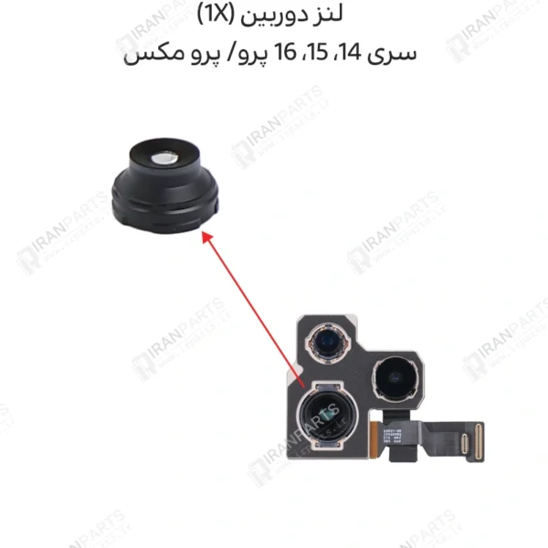 لنز دوربین (1X) - سری 14، 15، 16 پرو/ پرو مکس