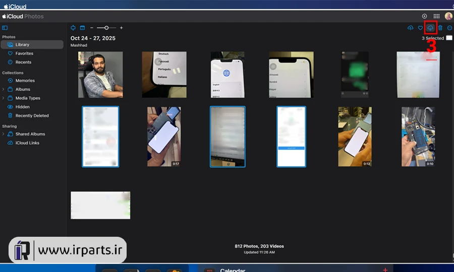آموزش انتقال عکس و فیلم از آیفون به لپتاپ و کامپیوتر با iCloud
